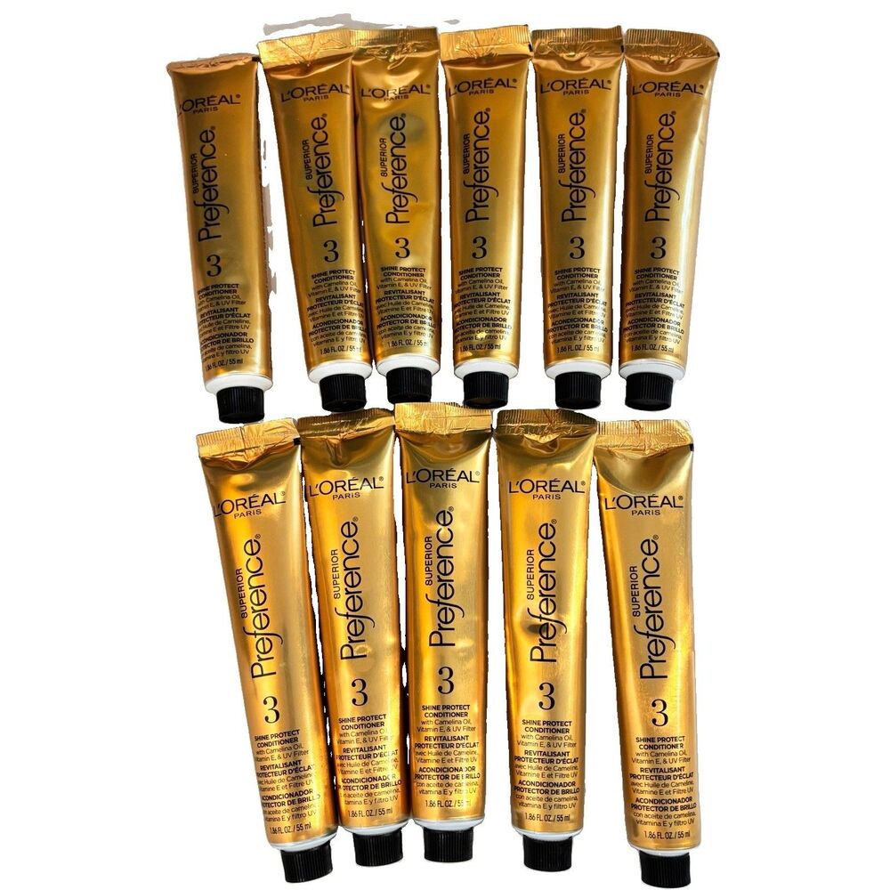 L’Oreal Superior Preference 1.86oz Shine & Protect #3 Conditioner New Lot of 11